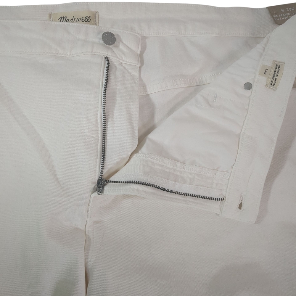 NWT!! Madewell The Perfect Vintage Wide-Leg Crop High-Rise Jean Size 28W - Picture 7 of 10